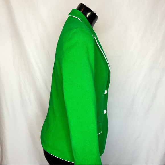 Gap Academy Blazer Green White Trim Preppy Jacket 8 - Picture 5 of 16